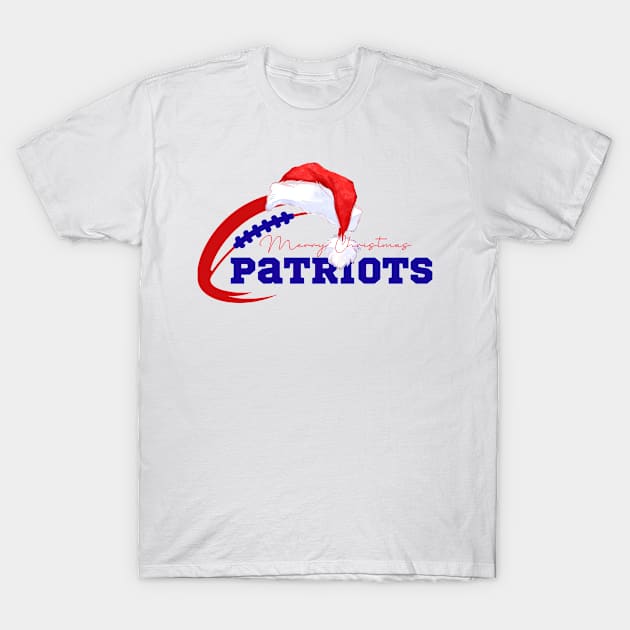 merry christmas patriots football T-Shirt by soft and timeless